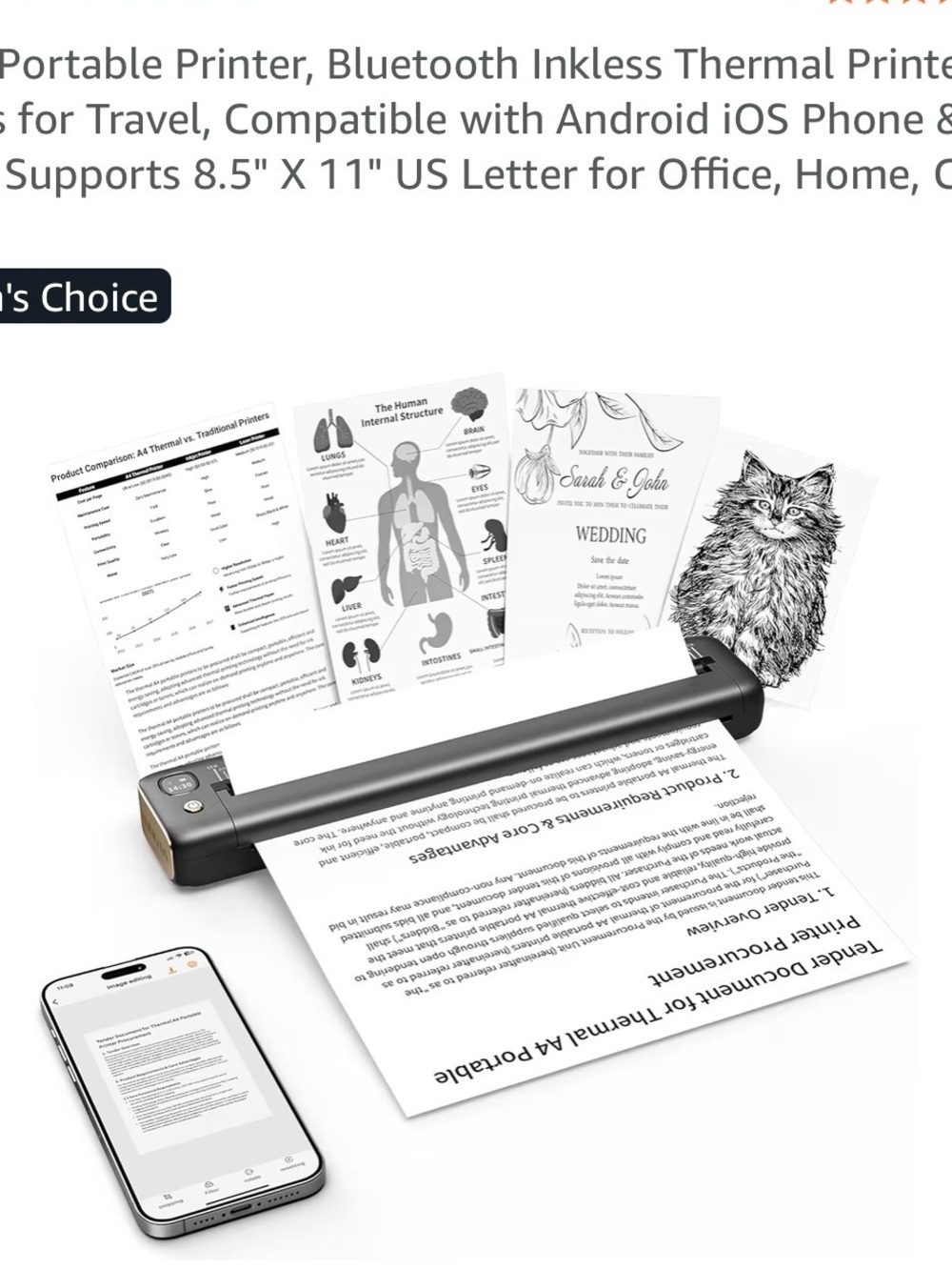 Portable Home Office Document Scanner - Gray